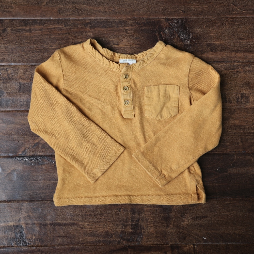 ZARA Baby Boy 9-12M Long Sleeve Tee